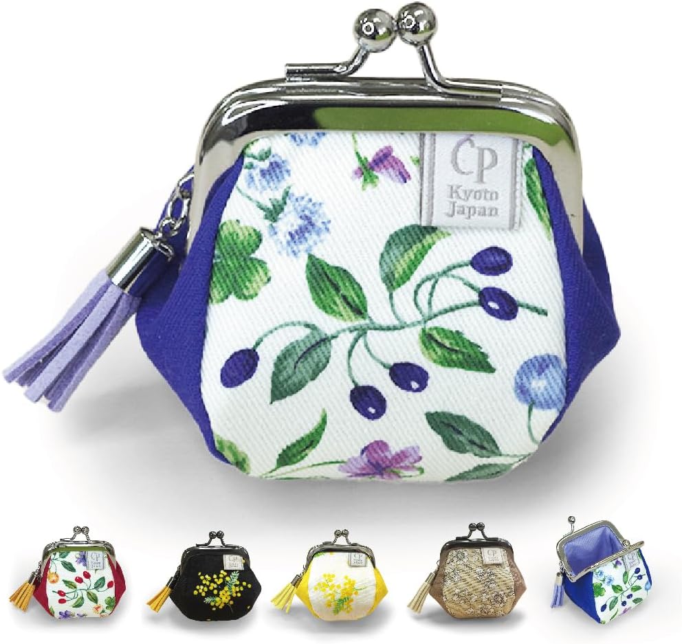 Amazon | CP-Kyoto 日本製 がま口財布 小さい財布 花柄 小銭入れ